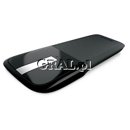 Microsoft Wireless PL2 ARC Touch Mouse Black przedstawia grafika.