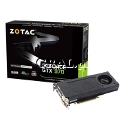 GeForce GTX970 Zotac 4GB, DDR5, 1x DP, 1x HDMI,2x DVI, 1050/7010 przedstawia grafika.