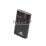 Power Bank Tracer 8400 mAh 2xUSB (czarny) przedstawia grafika.