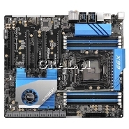 ASRock X99 Extreme11, X99, Quad DDR4, SATA3, 4-Way SLI, 2x GBLAN, EATX, LGA2011-v3 przedstawia grafika.