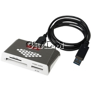 Czytnik kart pamieci USB 3.0 Kingston FCR-HS4 przedstawia grafika.