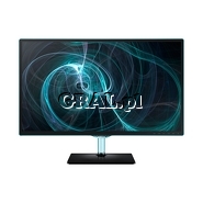 Samsung 23.6" LCD T24D390EW (PLS, LED, 2xHDMI, MHL, VGA, Goniki, Tuner TV, FullHD) przedstawia grafika.