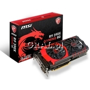 Radeon R9 390X MSI 8GB GDDR5, DP, HDMI, 2xDVI, PCI-E Gaming 8G 1050/6000 przedstawia grafika.