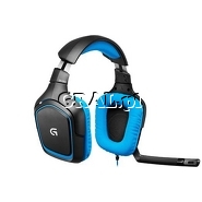 Suchawki z mikrofonem Logitech G430 (USB) przedstawia grafika.