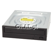 LG GH24NSD1 DVD±R 24x, DVD+RW 8x, CD-RW 24x, DVD±R DL 12x, DVD-RAM 12x, OEM, SATA, Black przedstawia grafika.