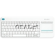 Logitech Wireless Touch Keyboard K400 Plus (White) przedstawia grafika.