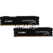 DDR4 8GB 2666 MHz HyperX Fury Black (2x4GB, CL15) przedstawia grafika.
