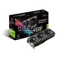 GeForce GTX1080 Asus, 8GB, DDR5X, 2xDP, 2xHDMI, DVI, PCI-E, Strix Gaming 1607/10000 przedstawia grafika.