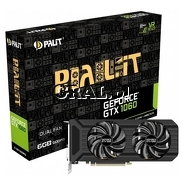 GeForce GTX 1060 Palit 6GB, DDR5, 3xDP, HDMI, DVI, PCI-E, Dual 1506/8000 przedstawia grafika.
