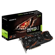 GeForce GTX1080 Gigabyte, 8GB, DDR5X, 3xDP, HDMI, DVI, PCI-E, Windforce OC 1632/10000 przedstawia grafika.