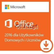 Microsoft Office 2016 Home and Student All Languages (ESD, 1-user) Licencja Elektroniczna przedstawia grafika.