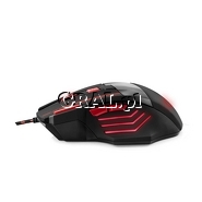 Esperanza MX201 Wolf Czerwona USB przedstawia grafika.