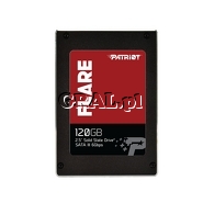 Patriot Flare SSD 120GB, 2.5", SATA3, 555/475MB/s, 7mm przedstawia grafika.
