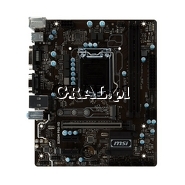 Msi B250M Pro-VD, B250,  DVI, DSUB, DDR4, SATA3, M.2, GBLAN, mATX, LGA1151 przedstawia grafika.