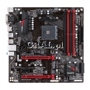 �Gigabyte GA-AB350M-GAMING 3, AMD B350, HDMI, DVI, D-SUB, DDR4, SATA3, M2, RAID, GBLAN, MATX, AM4 przedstawia grafika.