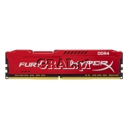 DDR4 16GB 2666MHz Kingston HyperX Fury Red (16GB, CL16) przedstawia grafika.