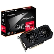 Radeon RX 570 Gigabyte 4GB DDR5, 3xDP, HDMI, DVI-D, PCI-E Aorus 1168/7000 przedstawia grafika.