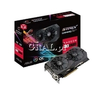 Radeon RX 570 Asus 4GB DDR5, DP, HDMI, 2xDVI-D, PCI-E Strix Gaming 1168/7000 przedstawia grafika.