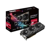 �Radeon Rx 580 Asus 8GB DDR5, 2xDP, 2xHDMI, DVI-D, PCI-E Strix Gaming 1257/8000 przedstawia grafika.