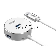 Hub USB 3.0 4-portowy Unitek Y-3197  (bez zasilacza) przedstawia grafika.