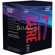 Intel Core i7 8700 6x3.2 GHz BOX (LGA1151-G8, 12MB, UHD 630, 65W) przedstawia grafika.