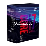Intel Core i7 8700K 6x3.7 GHz BOX (LGA1151-G8, 12MB, UHD 630, 95W)  przedstawia grafika.