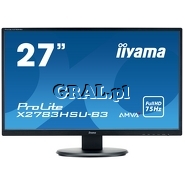 Iiyama 27" LCD ProLite X2783HSU-B3 (4ms, LED, HDMI, DP, FullHD, czarny) przedstawia grafika.
