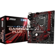 MSI B360M GAMING PLUS, B360, HDMI, DVI, DSUB, DDR4, LGA1151 przedstawia grafika.