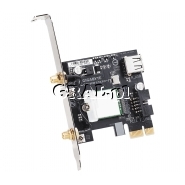 Gigabyte GC-WB1733D-I karta sieciowa PCI-E Wireless 802.11ac + Bluetooth 5 przedstawia grafika.