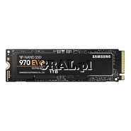Samsung SSD 970 Evo 1TB NVMe M.2 PCIe 3.0 3400/2500 MB/s przedstawia grafika.