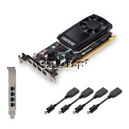 �PNY Nvidia Quadro P620 2GB DDR5 4xMDP PCI-E Low Profile przedstawia grafika.