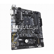 Gigabyte B450M DS3H, AMD B450, HDMI, DVI, DDR4, SATA3, M2, RAID, GBLAN, MATX, AM4 przedstawia grafika.