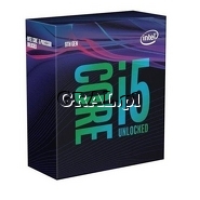 Intel Core i5 9600KF 6x3.7/4.6 GHz BOX (LGA1151-G8, 9MB, 95W)  przedstawia grafika.