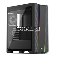 SilentiumPC Gladius GD8 TG ARGB (bez zasilacza, z oknem z hartowanego szka, podwietlenie RGB) przedstawia grafika.