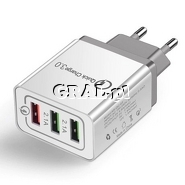 adowarka sieciowa Quick Charge 3.0 (3x USB) przedstawia grafika.