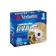 DVD+R Verbatim 4,7GB LightScribe przedstawia grafika.