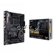 Asus TUF Gaming X570-Plus WiFi, X570, DDR4, 2xM.2, SATA3, HDMI, DP, WiFi, BT, ATX, AM4 przedstawia grafika.