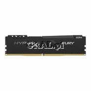 DDR4 8GB 2666MHz Kingston HyperX Fury Black (8GB, CL16) przedstawia grafika.