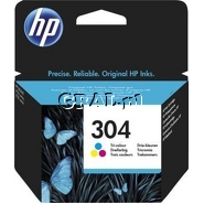 Wklad drukujacy HP No 304 Color N9K05AE przedstawia grafika.