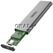 Obudowa zewn�trzna Unitek S1201A, M.2 NVME, USB-C przedstawia grafika.