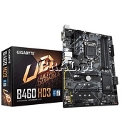�Gigabyte B460 HD3, Intel B460, DSUB, DVI-D, HDMI, 4xDDR4, RAID, 2xM.2, ATX, LGA1200 przedstawia grafika.