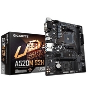 Gigabyte A520M S2H, AMD A520, DSUB, DVI-D, HDMI, 2xDDR4, RAID, M.2, mATX, AM4 przedstawia grafika.