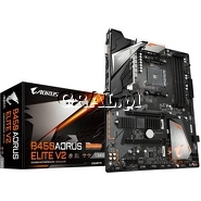 Gigabyte B450 AORUS Elite V2, AMD B450, DVI, HDMI, DDR4, SATA3, 2xM2, RAID, ATX, AM4 przedstawia grafika.