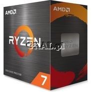 AMD Ryzen 7 5800X (3.8GHz, Eight Core, 36MB, 105W, BOX, AM4) przedstawia grafika.