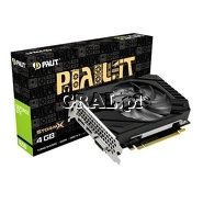 Palit GeForce GTX1650 StormX D6, 4GB, DDR6, PCI-E, DP, HDMI, DVI przedstawia grafika.