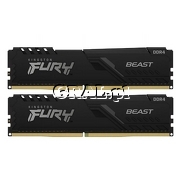 DDR4 32GB 3200MHz Kingston Fury Beast Black (2x16GB, Dual, CL16) przedstawia grafika.