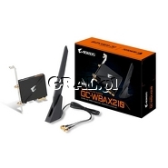 Gigabyte GC-WBAX210 karta sieciowa PCI-E Wireless 802.11ax AC WiFi 6E + Bluetooth 5.2 przedstawia grafika.