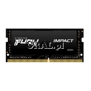 Kingston Fury Impact Black 16GB 2666MHz DDR4 CL15 SODIMM przedstawia grafika.