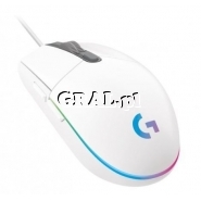 Logitech G102 LIGHTSYNC GAMING WHITE przedstawia grafika.