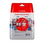 Canon PG-545 XL BLACK CL-546 XL COLOR + PAPIER PHOTO VALUE przedstawia grafika.
